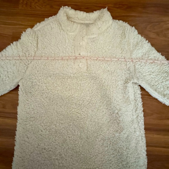 White Sherpa Fleece Pullover (S) - Picture 6 of 8
